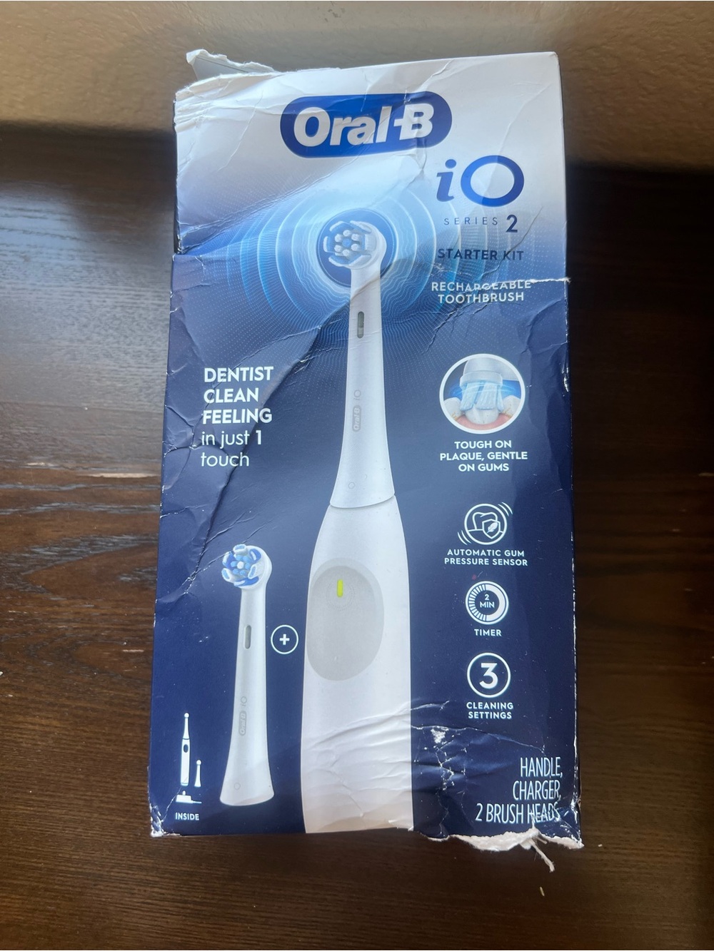 Oral‑B iO Series2 Electric Toothbrush Starter Kit New Open Box,Damaged Packaging